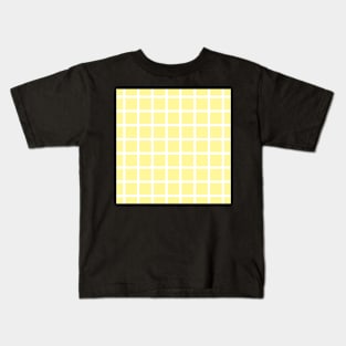 Retro style yellow check 2 Kids T-Shirt